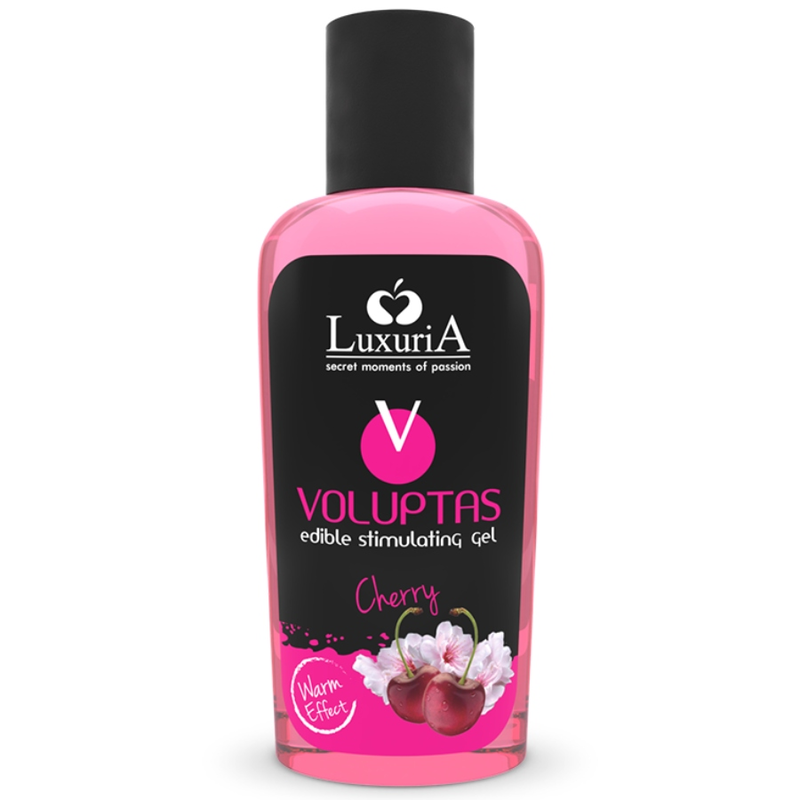 INTIMÁLNÍ LINKA LUXURIA - VOLUPTAS JEDLÝ MASÁŽNÍ GEL S OHŘÍVACÍM ÚČINKEM - TŘEŠŇ 100 ML