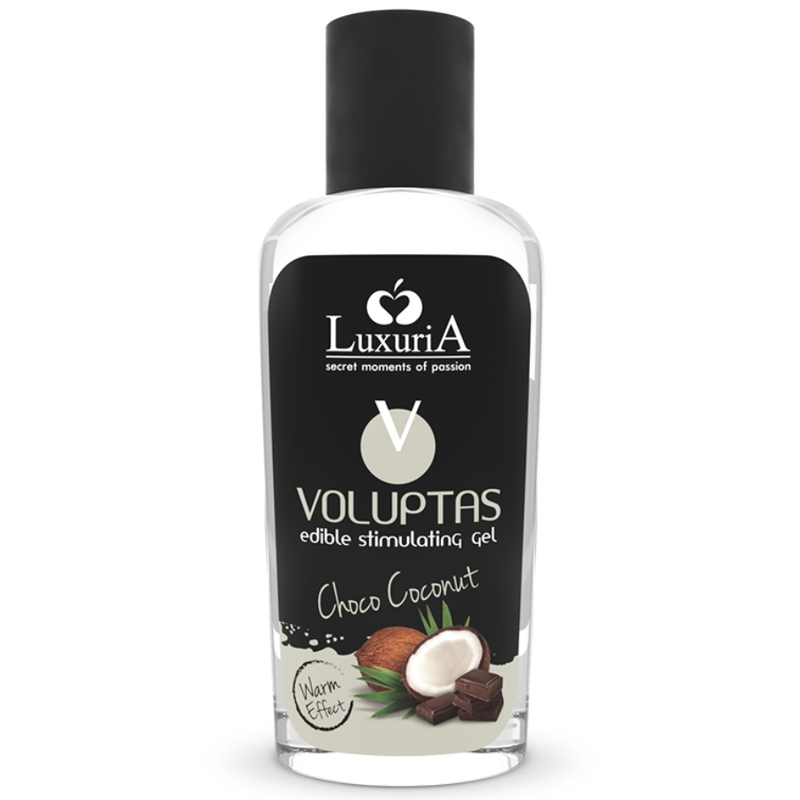 INTIMÁLNÍ LINKA LUXURIA - VOLUPTAS JEDLÝ MASÁŽNÍ GEL S OHŘÍVACÍM ÚČINKEM - KOKOS A KRÉM 100 ML