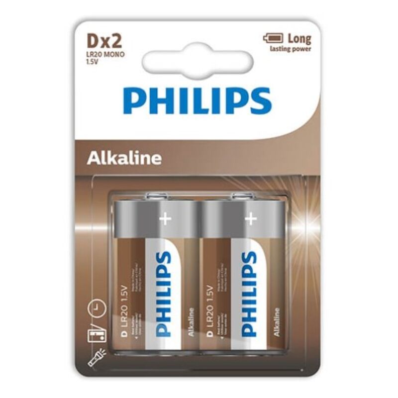PHILIPS - ALKALICKÉ BATERIE D LR20 BLISTR*2