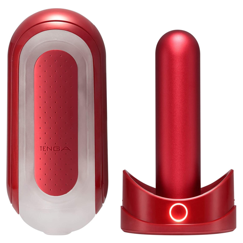 TENGA - FLIP 0 ZERO ČERVENÁ S OHŘÍVAČEM