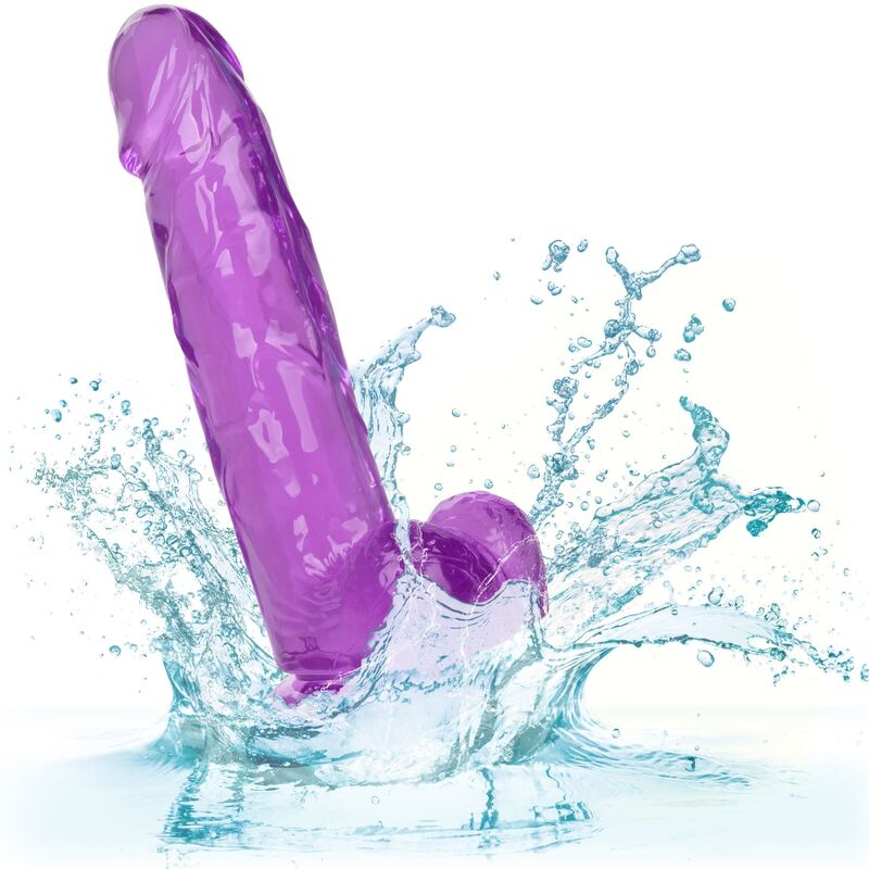 CALEXOTICS - DILDO VELIKOSTI QUEEN FIALOVÉ 15,3 CM