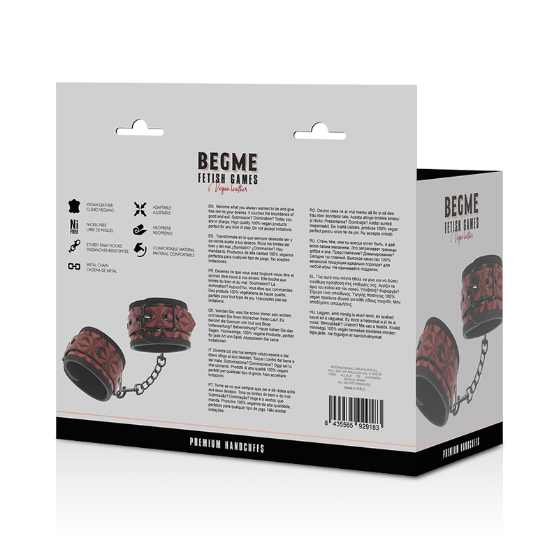 BEGME - POUTA PREMIUM RED EDITION S NEOPRENOVOU PODŠÍVKOU
