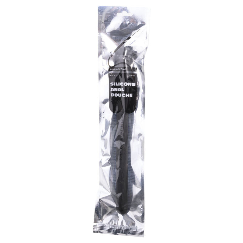 ALL BLACK - ANÁLNÍ SPRCHOVÝ SILIKONOVÝ ZÁVĚS 27 CM