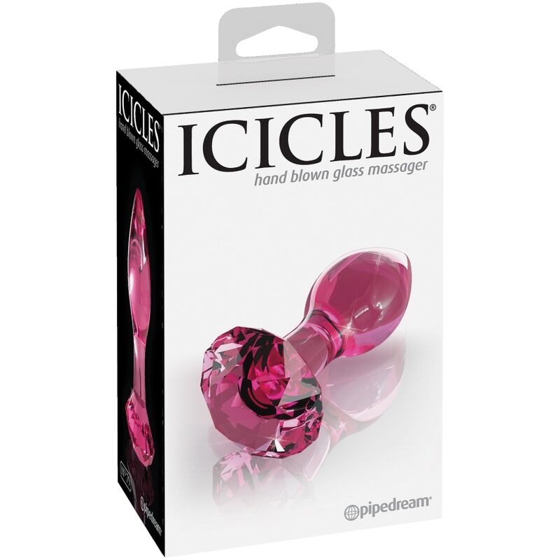 ICICLES - Č. 79 SKLENĚNÝ ANÁLNÍ ZÁTKA
