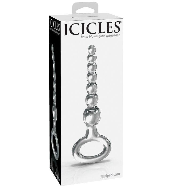 ICICLES - Č. 67 SKLENĚNÝ ANÁLNÍ ZÁTKA