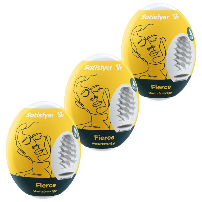 SATISFYER - 3 MASTURBÁTOROVÁ VEJCE FIERCE