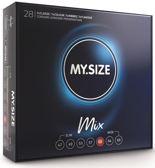 MOJE VELIKOST - MIX KONDOMY 60 MM 28 KS