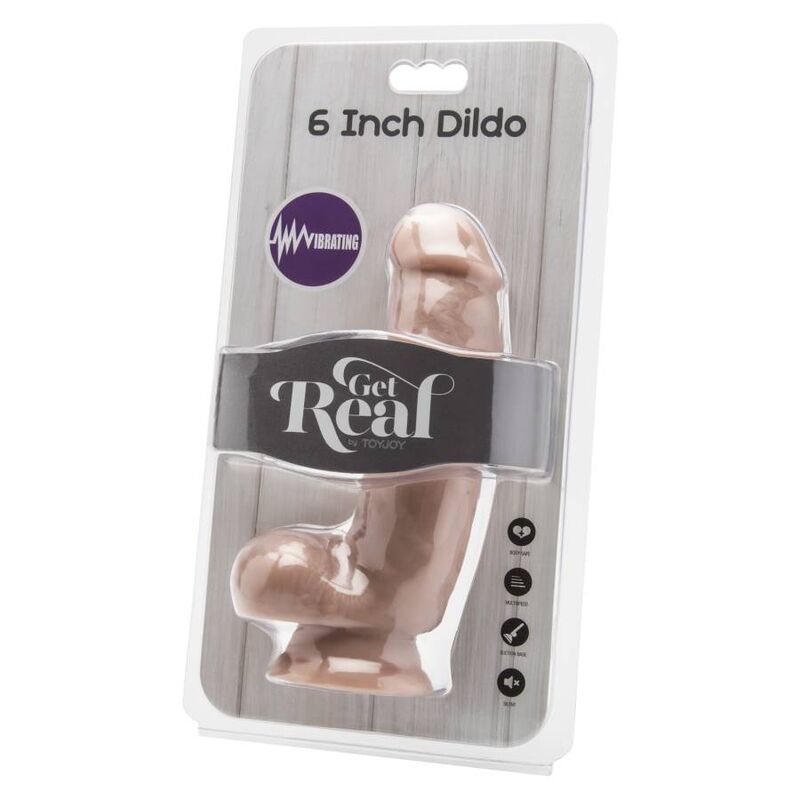ZÍSKEJTE REÁL - DILDO 12 CM S KOULEMI A VIBRÁTOREM