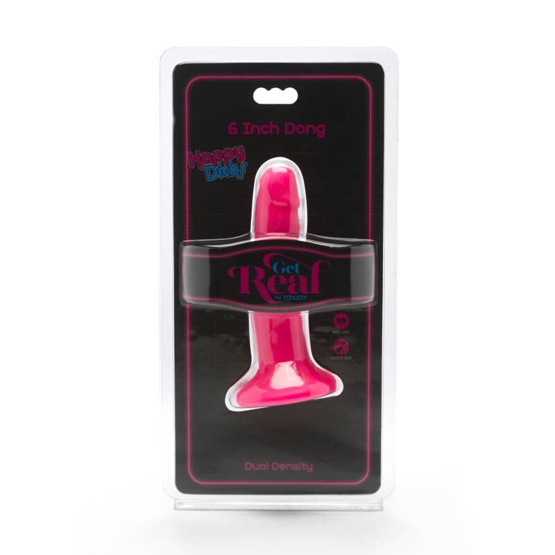 ZÍSKEJTE REÁL - HAPPY DICKS DONG 12 CM RŮŽOVÝ