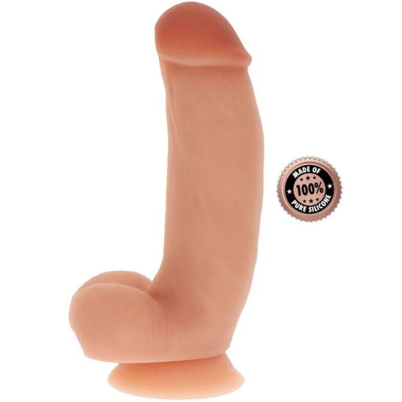 SILIKONOVÉ DILDO 18 CM S KOULEMI SKIN