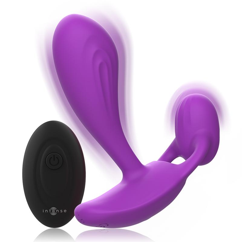 INTENSE - ANÁLNÍ ZÁVĚR SHELLY PLUG S DÁLKOVÝM OVLÁDÁNÍM FIALOVÝ