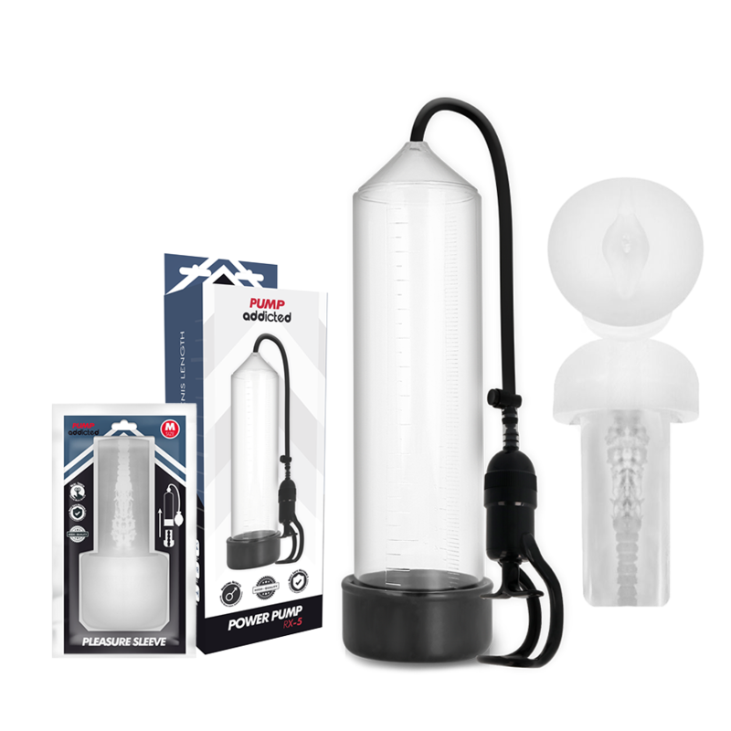 PUMP ADDICTED - RX5 TRANSPARENTNÍ S MASTURBÁTOREM