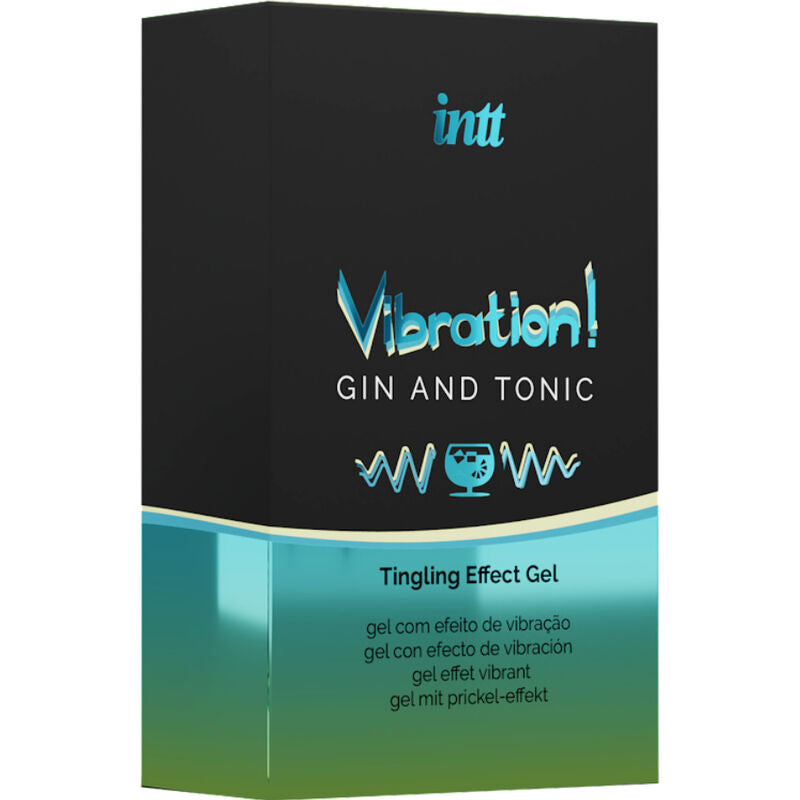 INTT - VÝKONNÝ INTIMNÍ STIMULANT KAPALNÝ VIBRAČNÍ GEL GIN & TONIKUM 15ml