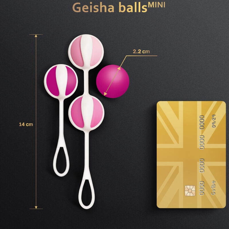 G-VIBE - SADA 4 MINI GEISHA KULIČEK FIALOVÉ