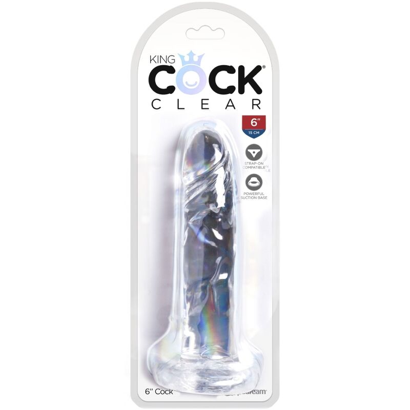 KRÁLOVSKÝ PENIS - PRŮHLEDNÝ REALISTICKÝ PENIS 15,5 CM TRANSPARENTNÍ