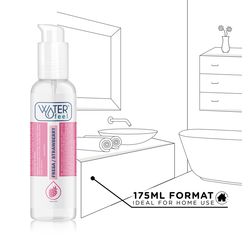 WATERFEEL - LUBRIKANT NA VODNÍ BÁZI S VÝŽIVOU JAHODA 175 ML