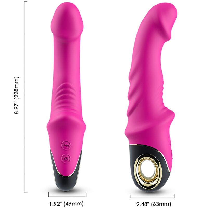 ARMONY - ROTAČNÍ VIBRAČNÍ DILDO JOYBLADE FUCHSIOVÁ
