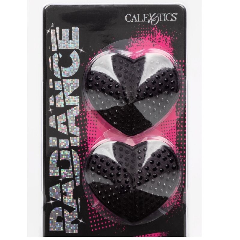 CALEXOTICS - ZÁŘIVÉ ŠTÍTKY NA BRADAVKY VE TVARU SRDCE S DRAHÝMI KAPELKAMI