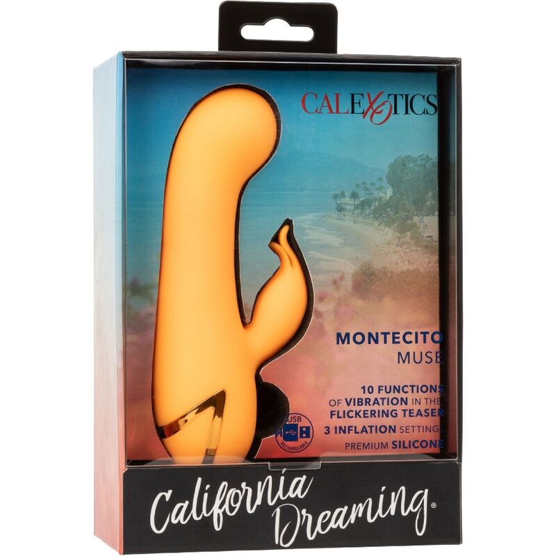 CALEXOTICS - VIBRAČNÍ KOLÍK MONTECITO MUSE RABBIT ORANGE OD CALIFORNIA DREAMING