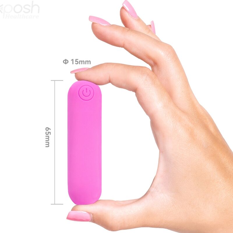 ARMONY - SPLASH HEHE VIBRATOR BULLET SILIKONOVÝ 10 VIBRACÍ 65 X 15 CM RŮŽOVÝ