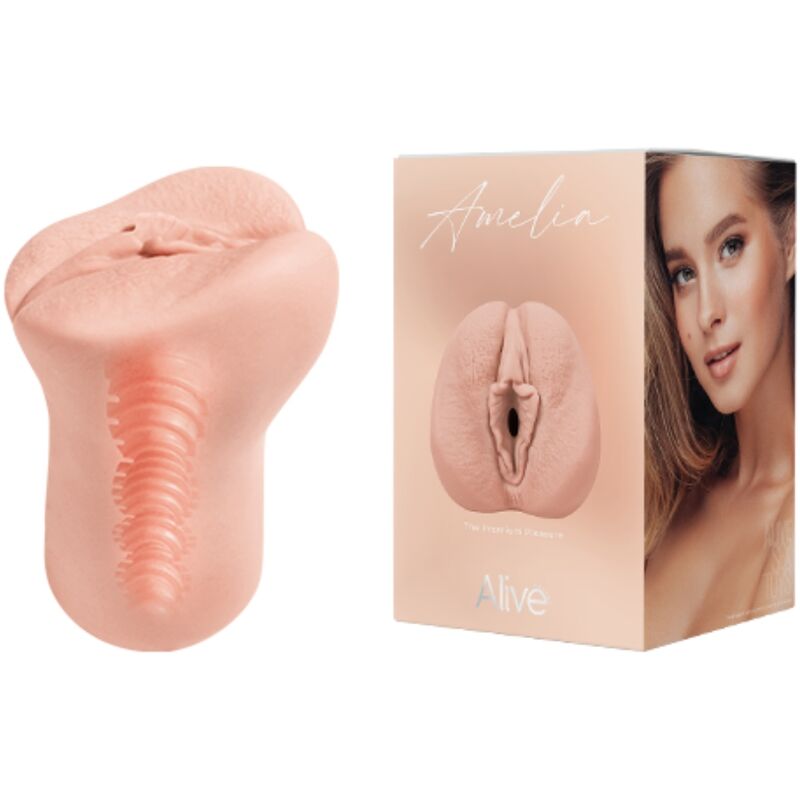 ŽIVÝ - AMELIA MUŽSKÝ MASTURBATOR VAGINÁLNÍ SUPER REALISTICKÝ FLESH