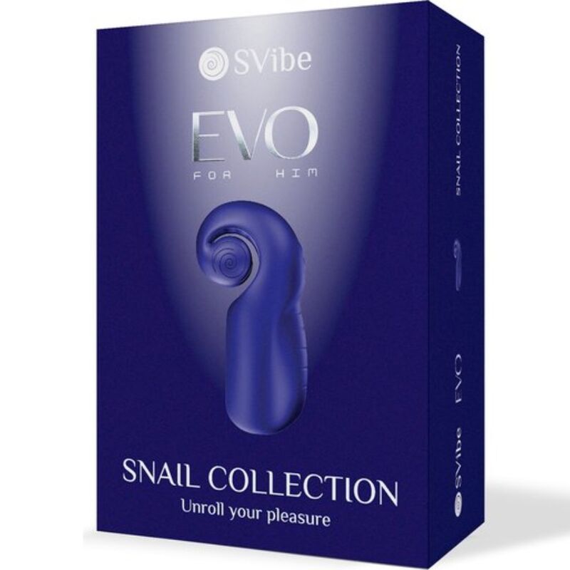 SNAIL VIBE - EVO PRO NĚJ PÁNSKÝ MASTURBÁTOR S VYSOUVACÍM ROLÁČKEM TMAVĚ MODRÝ