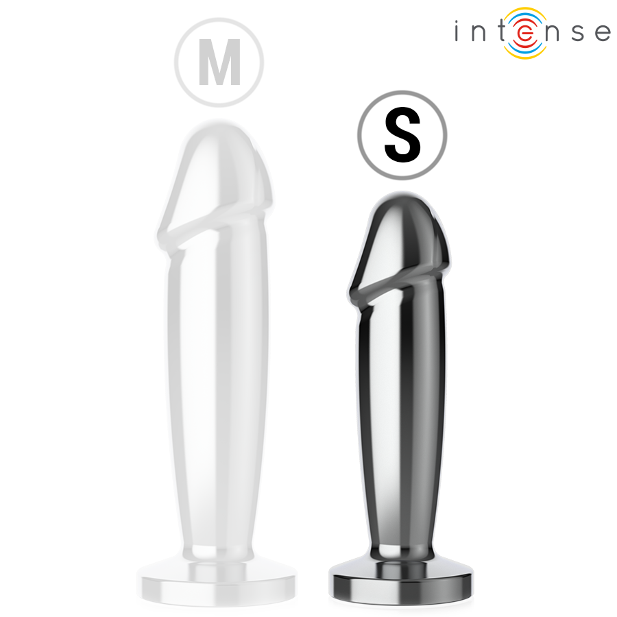 INTENSE - ANAL PLUG 10 VIBRATIONS METAL DILDO WITH REMOTE CONTROL S
