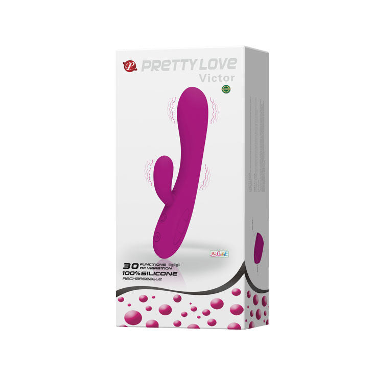 PRETTY LOVE - CHYTRÝ VIBRAČNÍ KLITORISTOR VICTOR SE STIMULÁTOREM KLITORISU