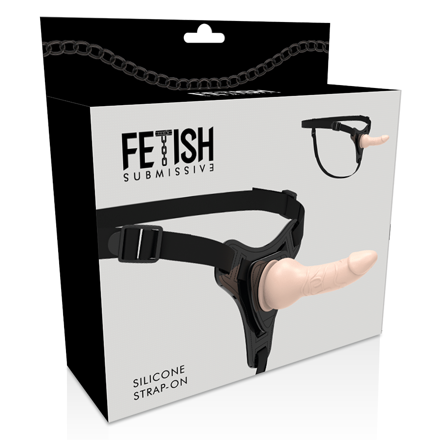 FETIŠ SUBMISSIVNÍ POSTROJ - REALISTICKÝ SILIKONOVÝ MATERIÁL 16 CM