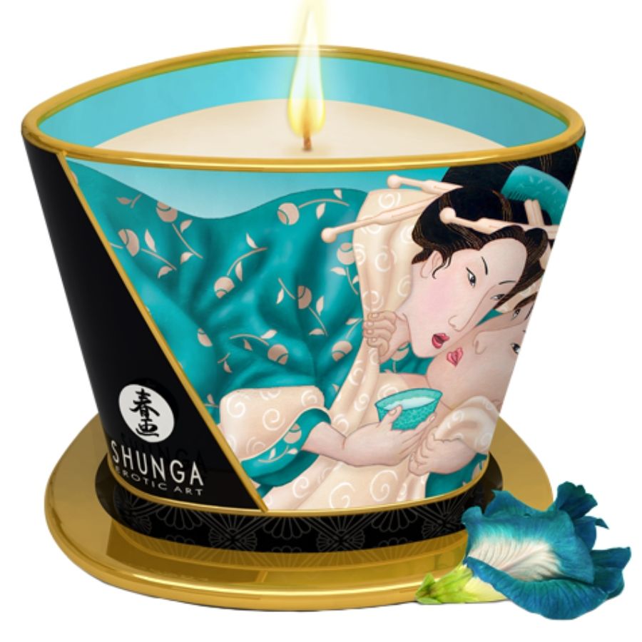 SHUNGA - MASÁŽNÍ SVÍČKA ISLAND BLOSSOMS 170 ML