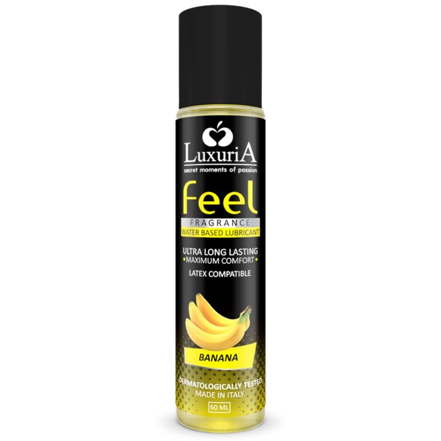 INTIMATELINE - LUBRIKANT NA VODNÍ BÁZI S BANÁNEM A LUBRIKANTNÍM KRÉMEM LUXURIA FEEL 60 ML