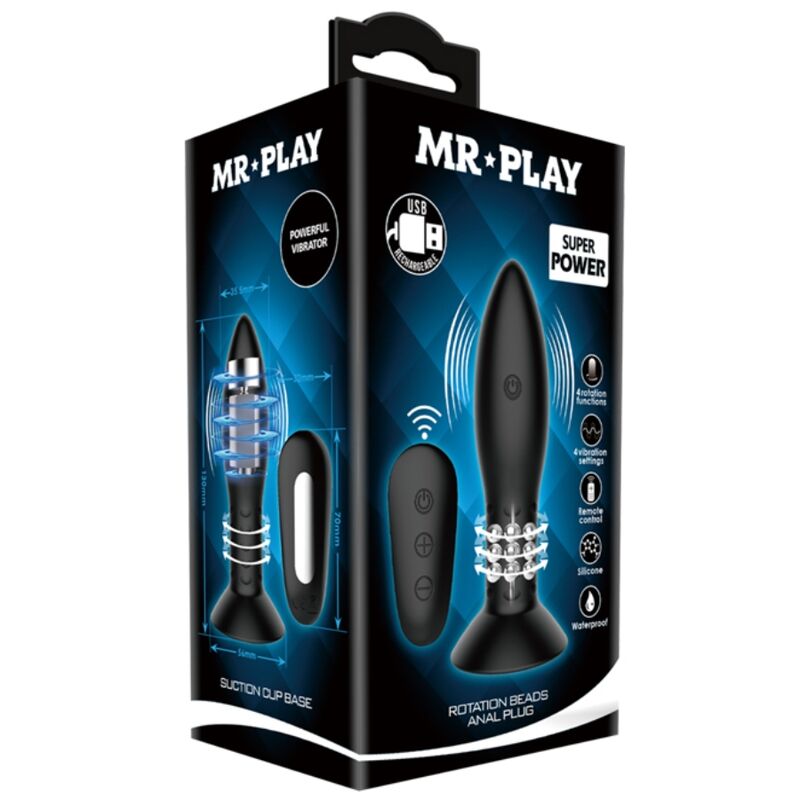MR PLAY - ZÁSUVKA S ČERNÝMI ROTUJÍCÍMI KULIČKAMI DÁLKOVÝ OVLADAČ