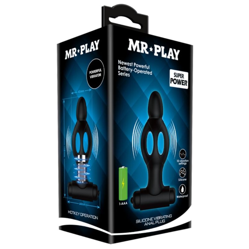 MR PLAY - SILIKONOVÝ ANÁLNÍ KOlík s vibracemi