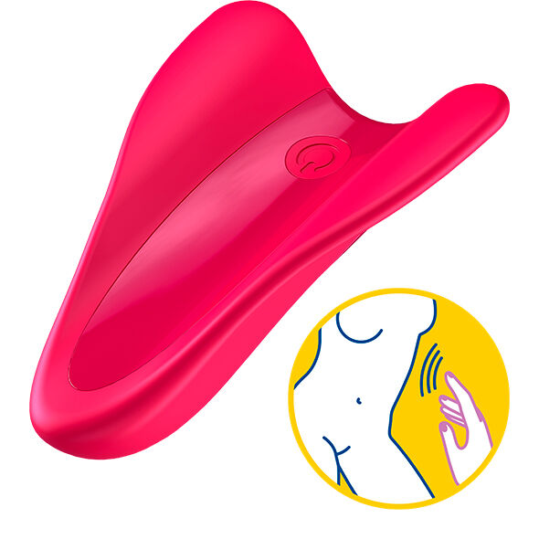 SATISFYER - VIBRAČNÍ PRST HIGH FLY FUCHSIOVÁ
