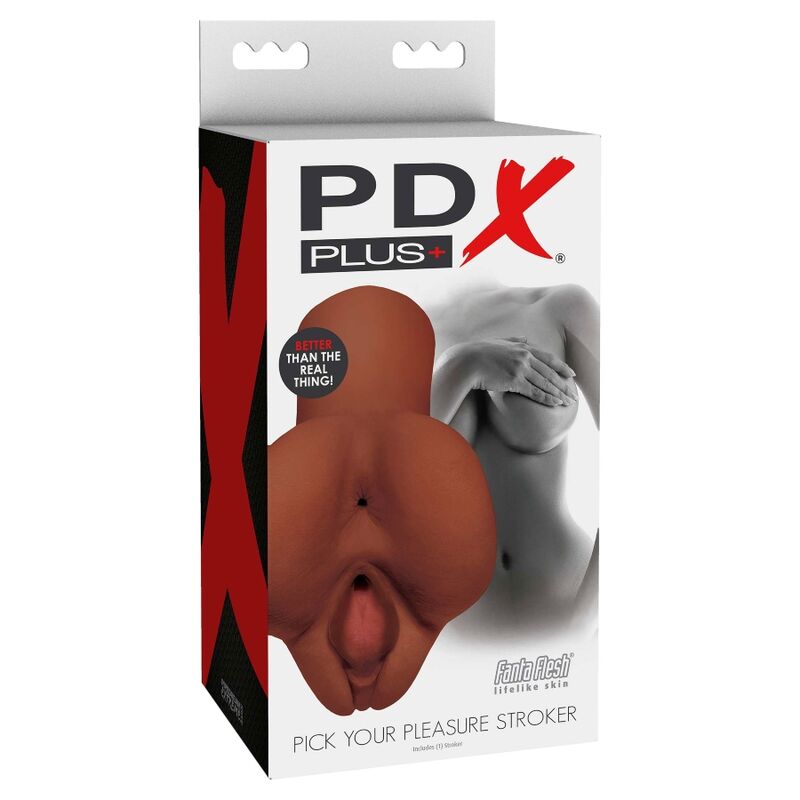 PDX PLUS - VYBERTE SI SVŮJ POTĚŠENÍ DVOJITÝ HNĚDÝ MASTURBÁTOR