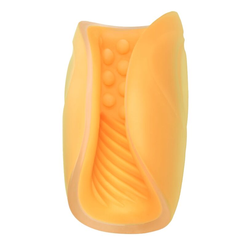 CALEXOTICS - MASTURBÁTOR S KORÁLKOVÝM DRŽADLEM ORANŽOVÝ