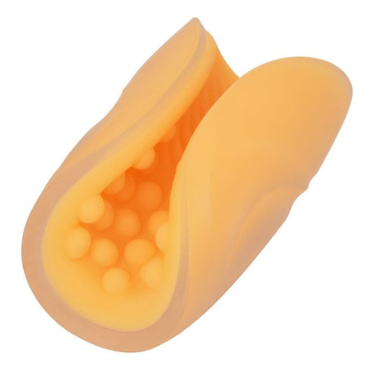 CALEXOTICS - MASTURBÁTOR S KORÁLKOVÝM DRŽADLEM ORANŽOVÝ