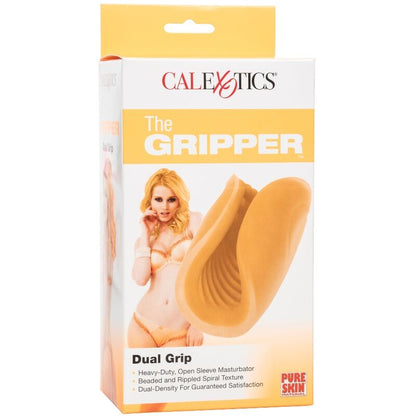 CALEXOTICS - MASTURBÁTOR S KORÁLKOVÝM DRŽADLEM ORANŽOVÝ