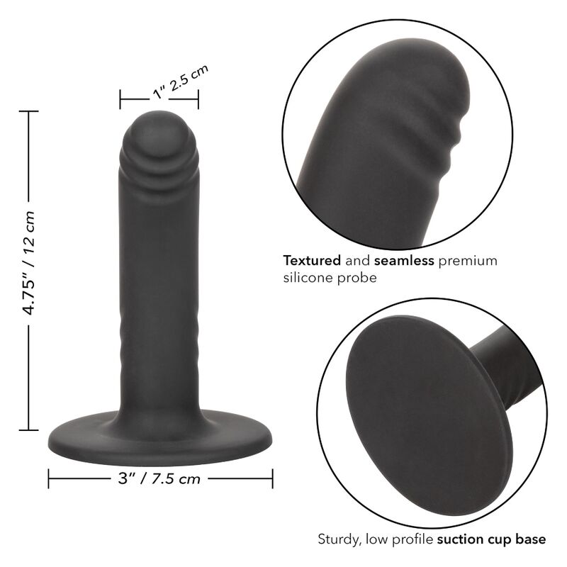CALEXOTICS - BOUNDLESS DILDO 12 CM KOMPATIBILNÍ S POSTROJEM