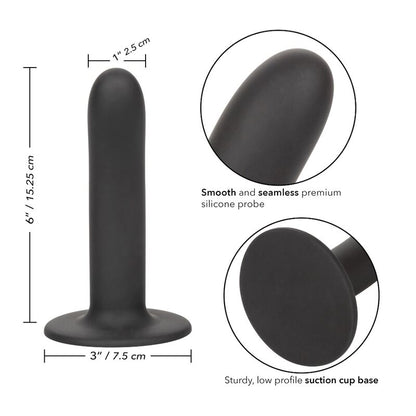 CALEXOTICS - BOUNDLESS DILDO 15,25 CM KOMPATIBILNÍ S POSTROJEM, HLADKÉ