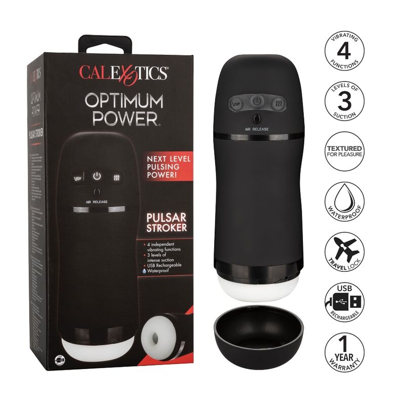 CALEXOTICS - OPTIMÁLNÍ VÝKONNÝ VIBRAČNÍ SACÍ MASTURBÁTOR