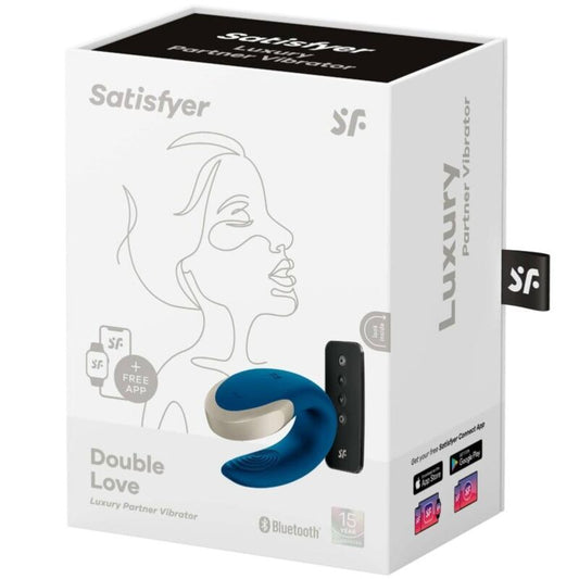SATISFYER - LUXUSNÍ VIBRÁTOR DOUBLE LOVE PARTNER MODRÝ