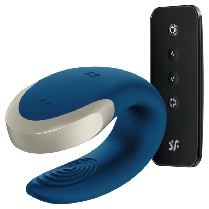 SATISFYER - LUXUSNÍ VIBRÁTOR DOUBLE LOVE PARTNER MODRÝ