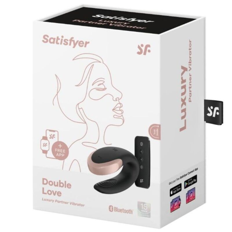 SATISFYER - LUXUSNÍ VIBRÁTOR DOUBLE LOVE PARTNER ČERNÝ