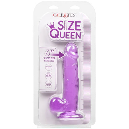 CALEXOTICS - DILDO VELIKOSTI QUEEN FIALOVÉ 15,3 CM