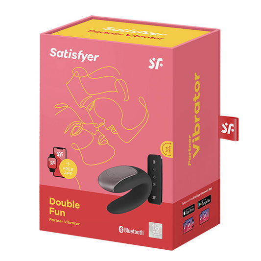 SATISFYER - VIBRÁTOR DOUBLE FUN PARTNER ČERNÝ