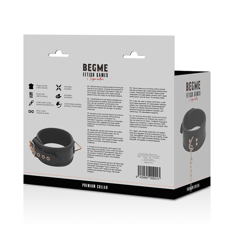 BEGME - OBOJEK Z PRÉMIOVÉ VEGANSKÉ KOŽE, BLACK EDITION, S NEOPRENOVOU PODŠÍVKOU