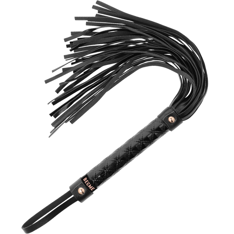 BEGME - VEGANSKÝ KOŽENÝ FLOGGER Z ČERNÉ EDICE