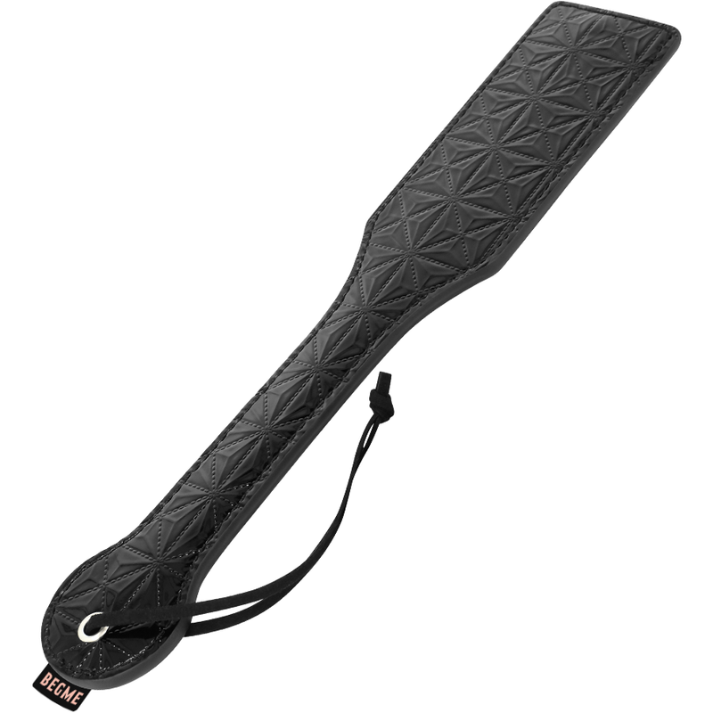 BEGME - ČERNÝ KOŽENÝ PADDLE VEGAN EDITION