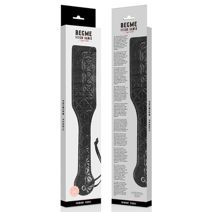 BEGME - ČERNÝ KOŽENÝ PADDLE VEGAN EDITION